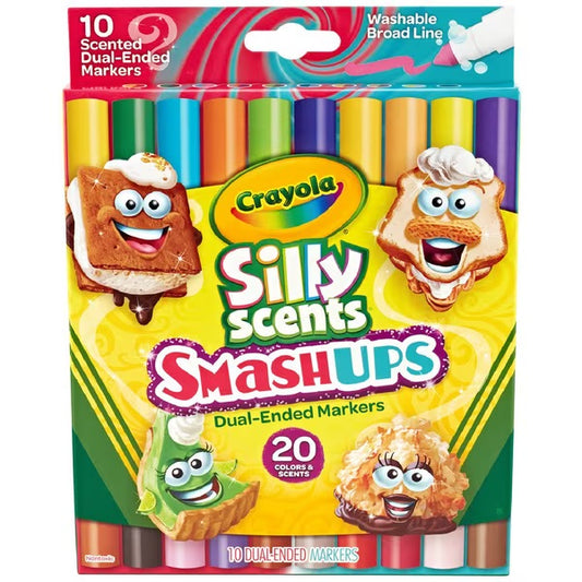 CRAYOLA MARKERS SS DUAL ENDED SMASH 10CT