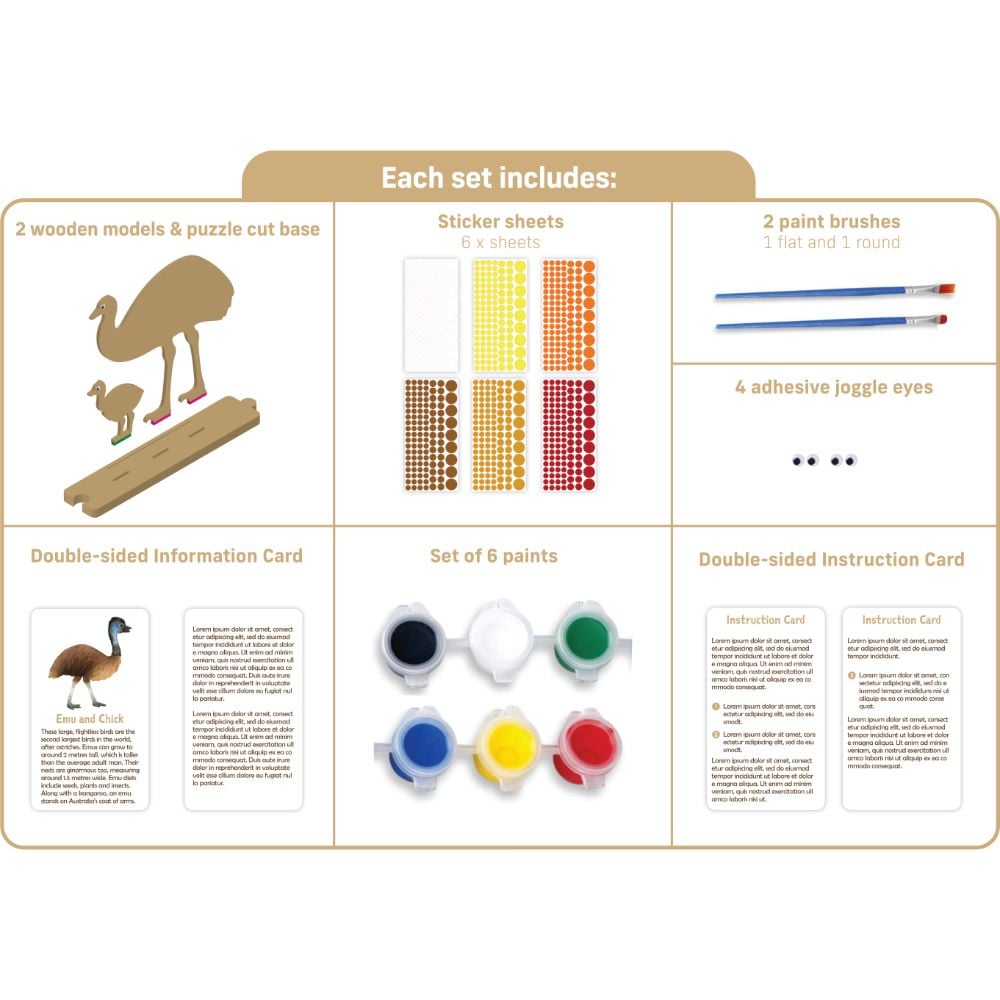 AUS GEO CREATE YOUR OWN EMU & CHICK