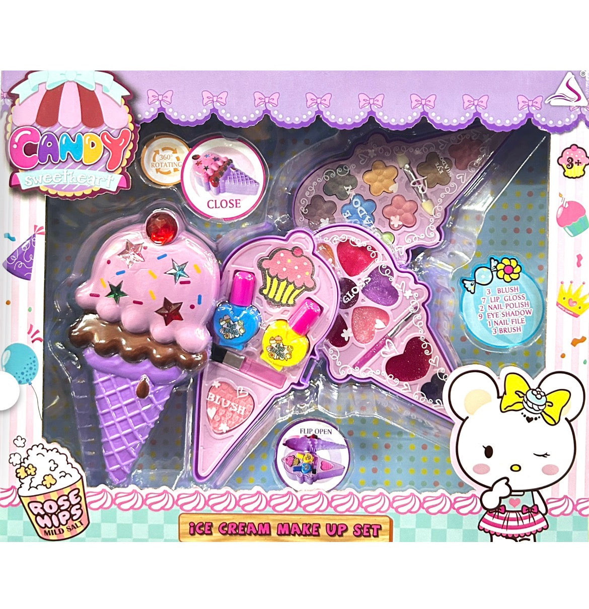 CANDY CART ICECREAM MAKEUP SET