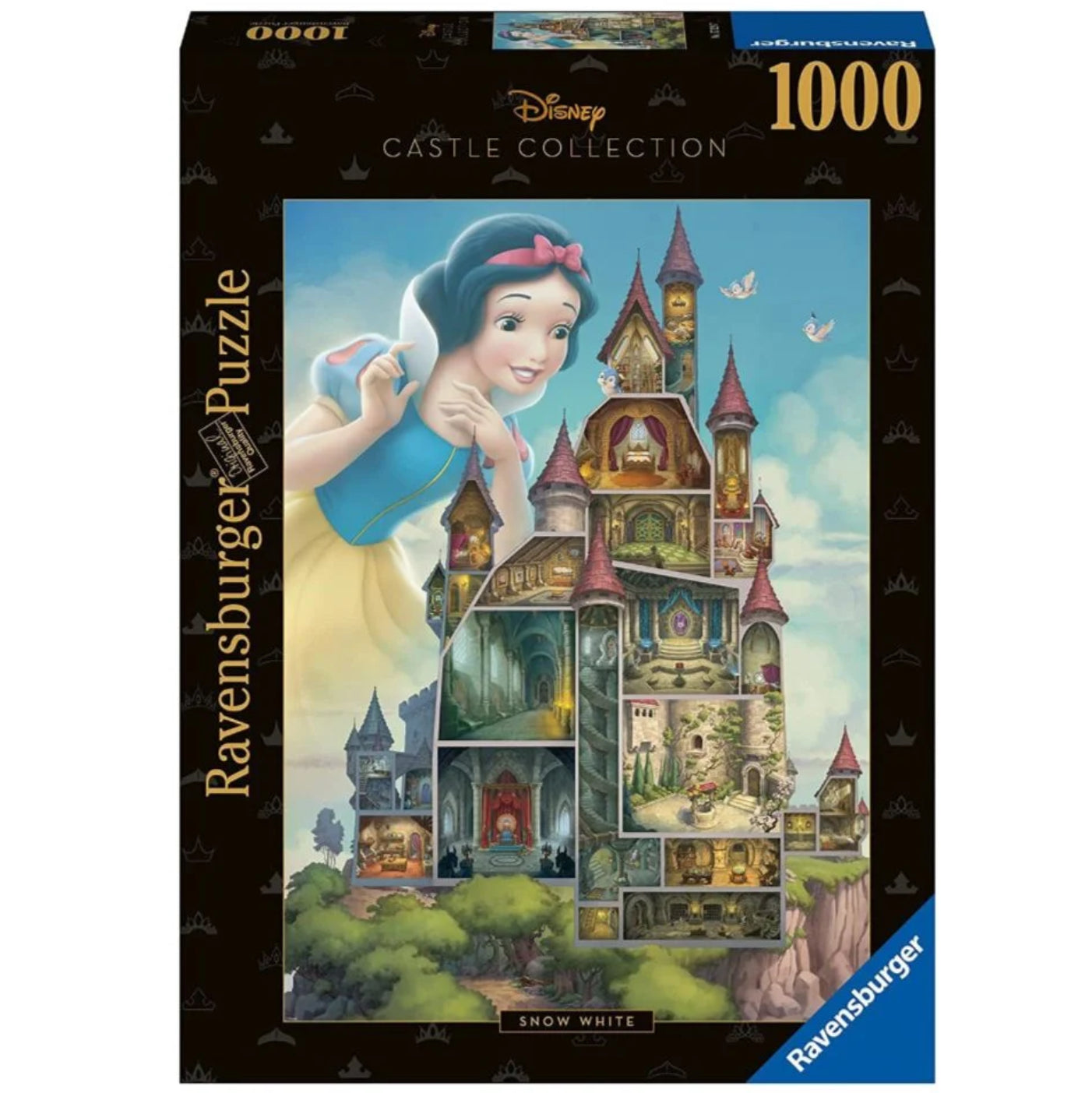PUZZLE 1000PC DISNEY CASTLE S WHITE NEW