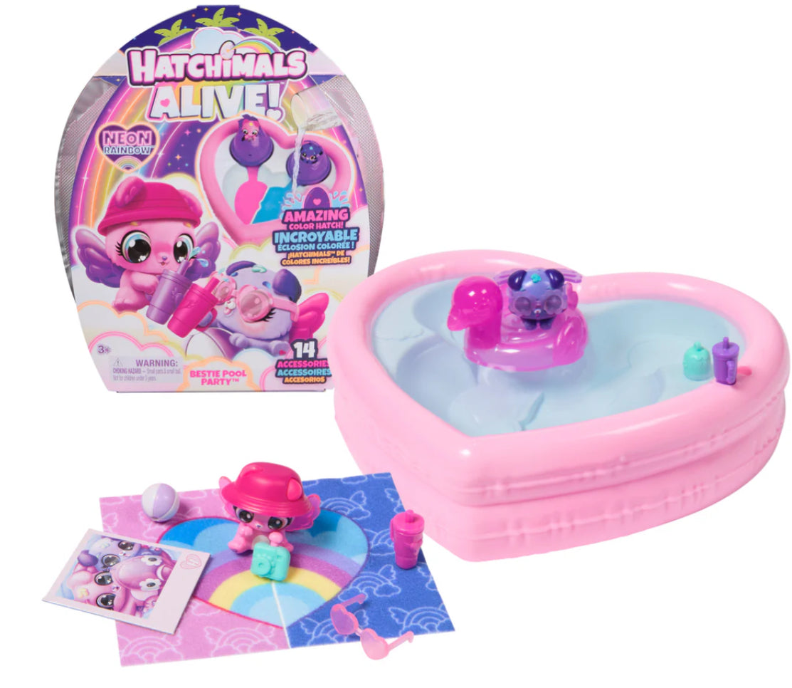 HATCHIMALS NEON BESTIE POOL PARTY