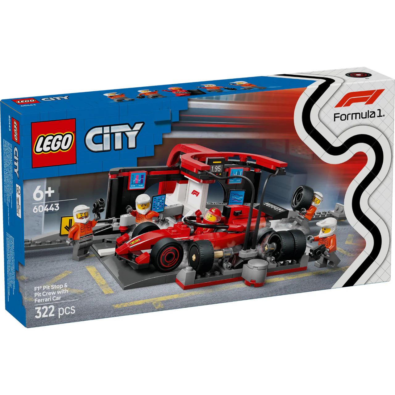 LEGO 60443 CITY F1 PIT CREW W FERRARI