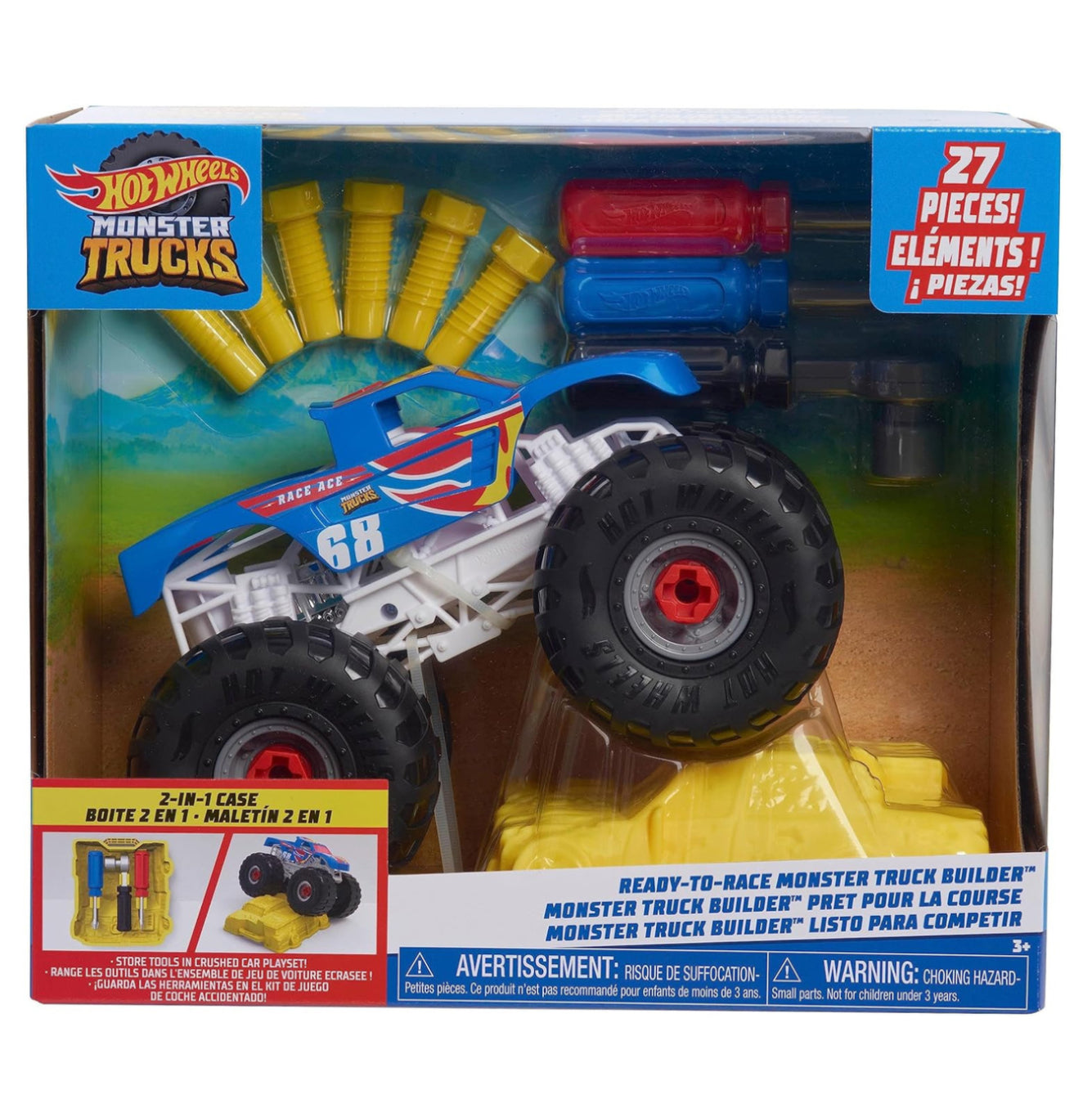 H/W MONSTER TRUCKS READY TO RACE BUILDER