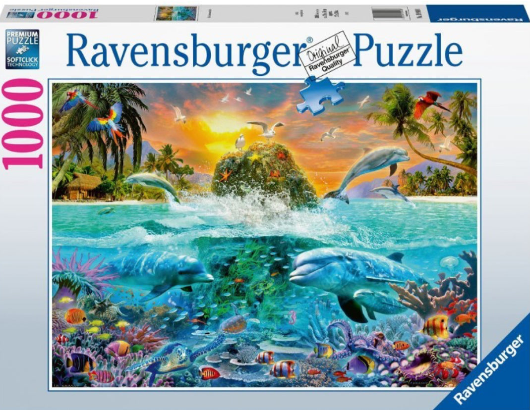 X PUZZLE 1000PC THE UNDERWATER ISLAND