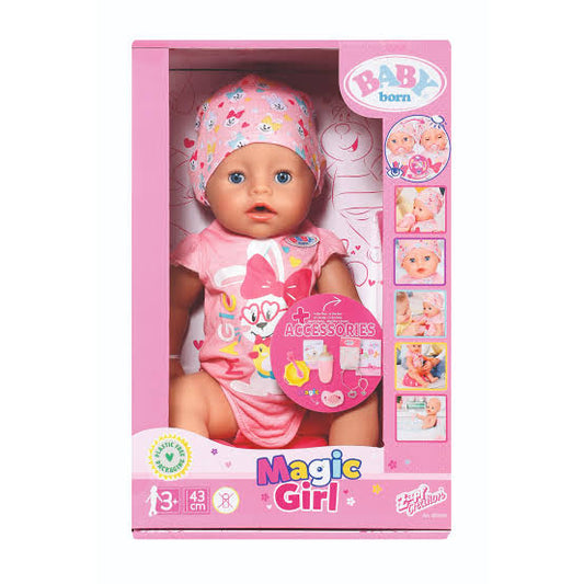 BB BABY BORN MAGIC GIRL 43CM OPEN BOX