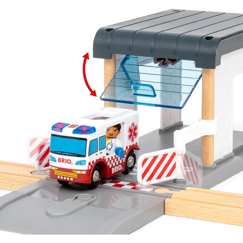 BRIO RESCUE TEAM TRAIN SET 44PCE