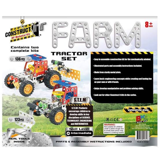 CONSTRUCT IT FARM TRACTOR SET