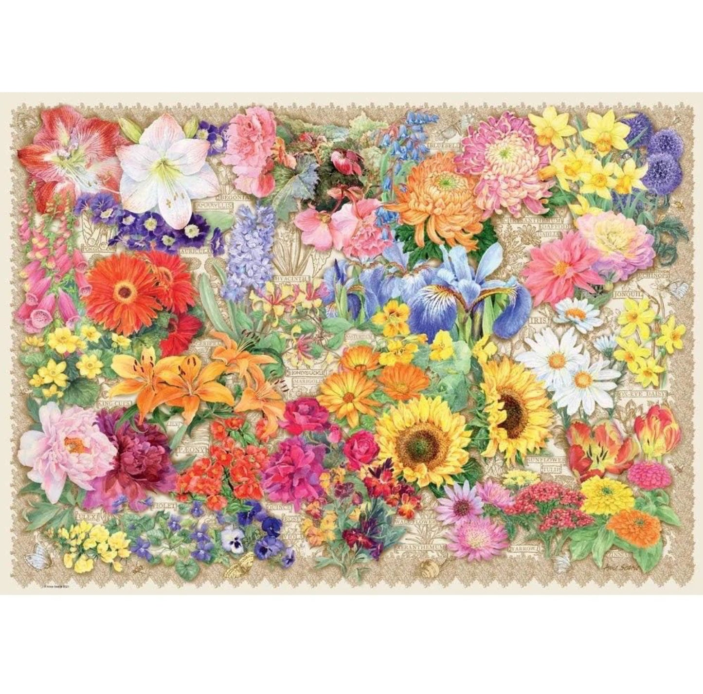 PUZZLE 1000PC BLOOMING BEAUTIFUL