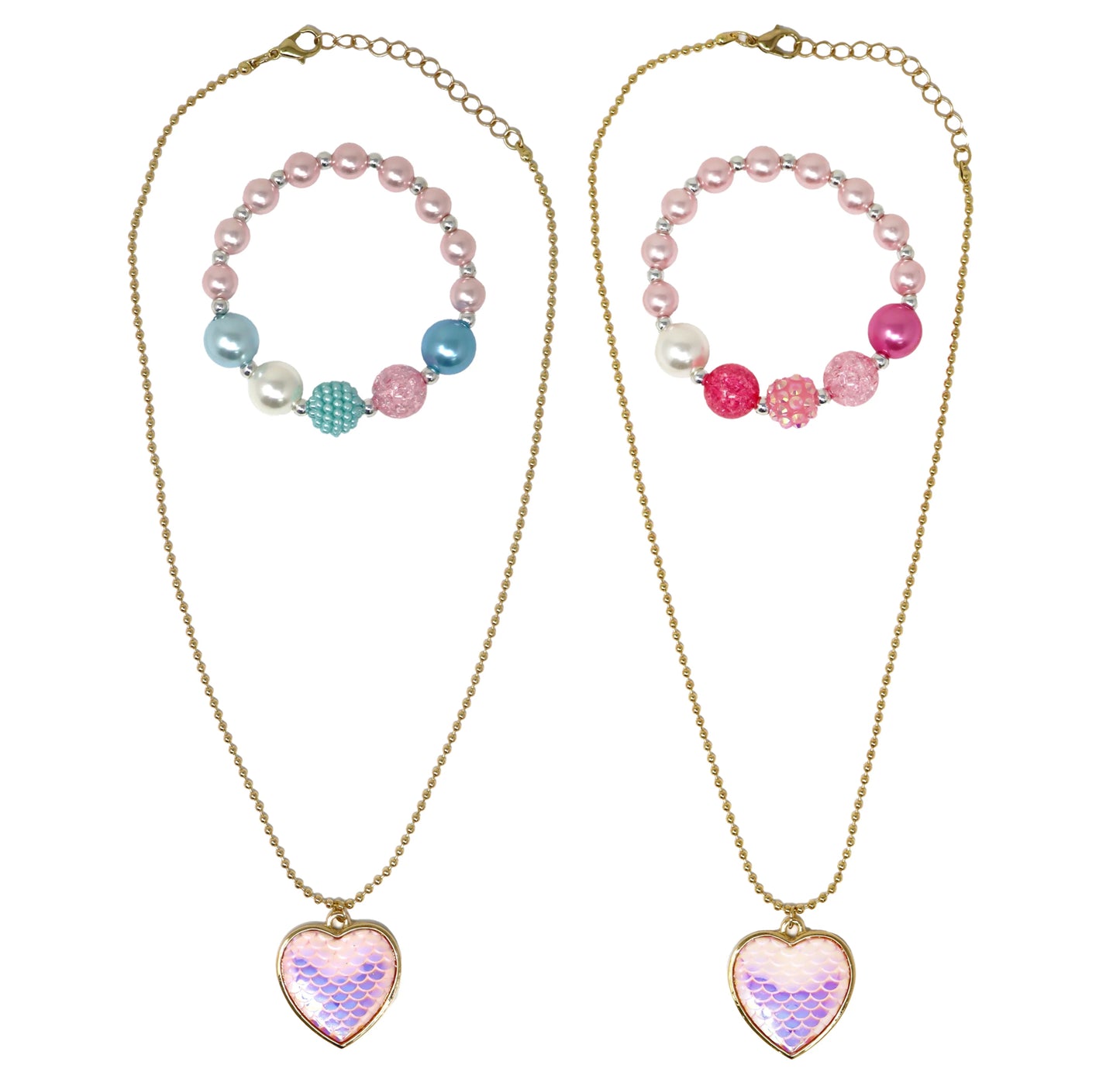 P/POP DREAMLAND MERMAID HEART NECKLACE S