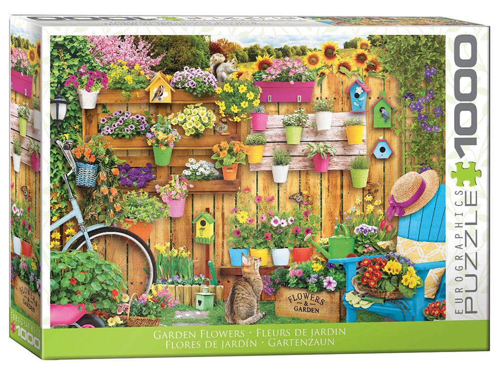 PUZZLE 1000PC GARDEN FLOWERS