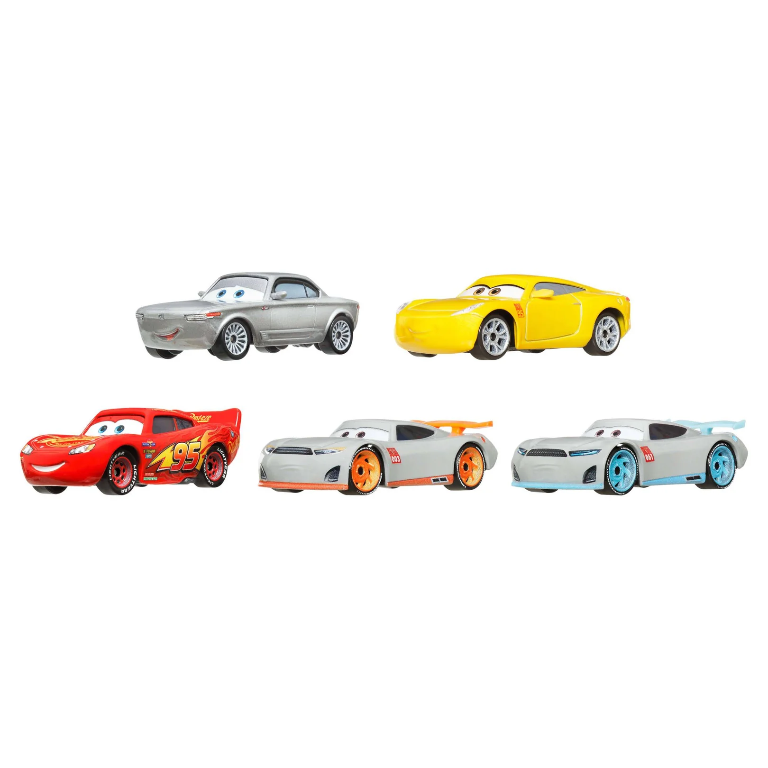 DISNEY PIXAR CARS 5 PACK RUSTEZE CENTER