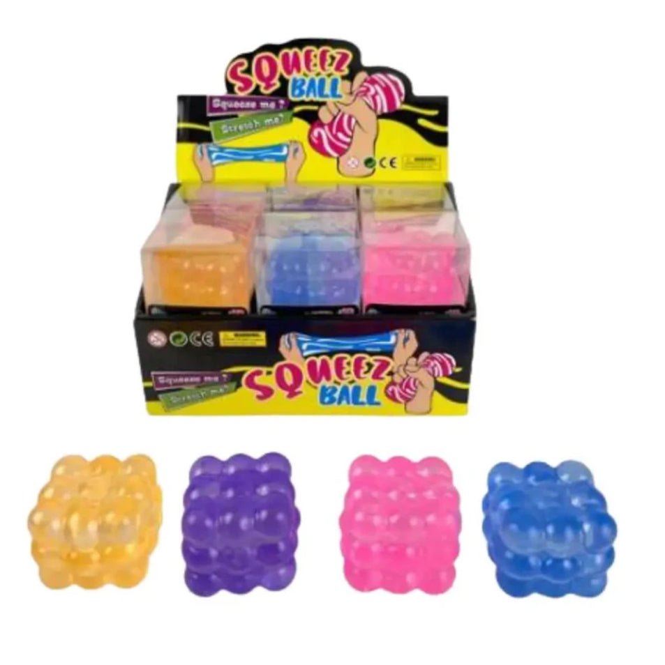 SQUEEZE BALL BUBBLE CUBE AST