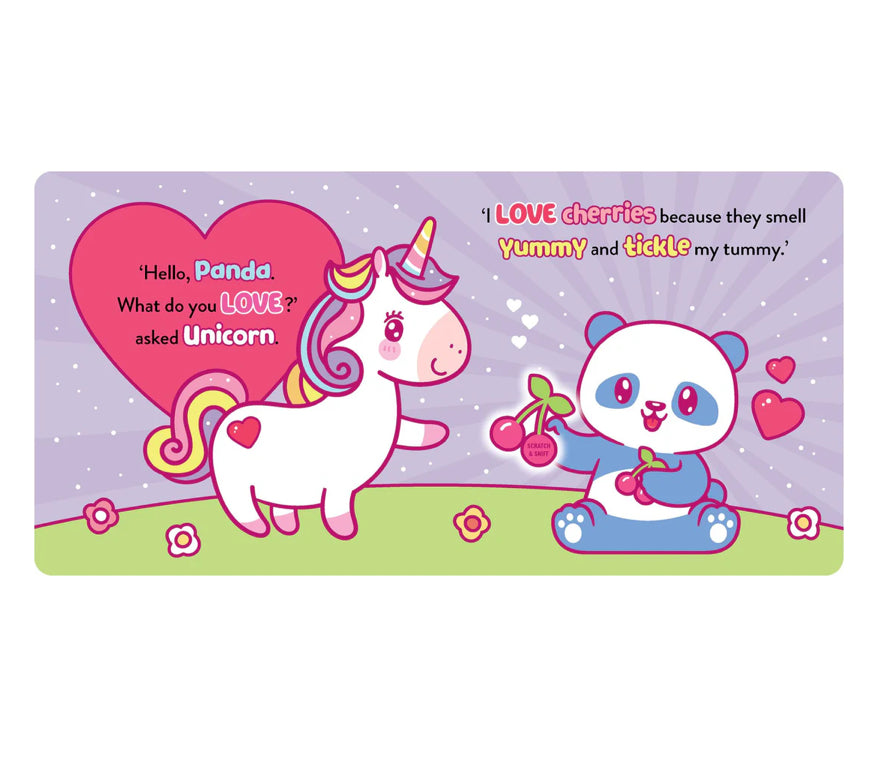 BOOK SCRATCH & SNIFF THE SWEET UNICORN