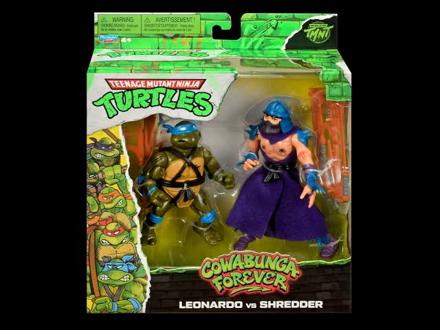TMNT COWABUNGA 2PK LEONARDO/SHREDDER