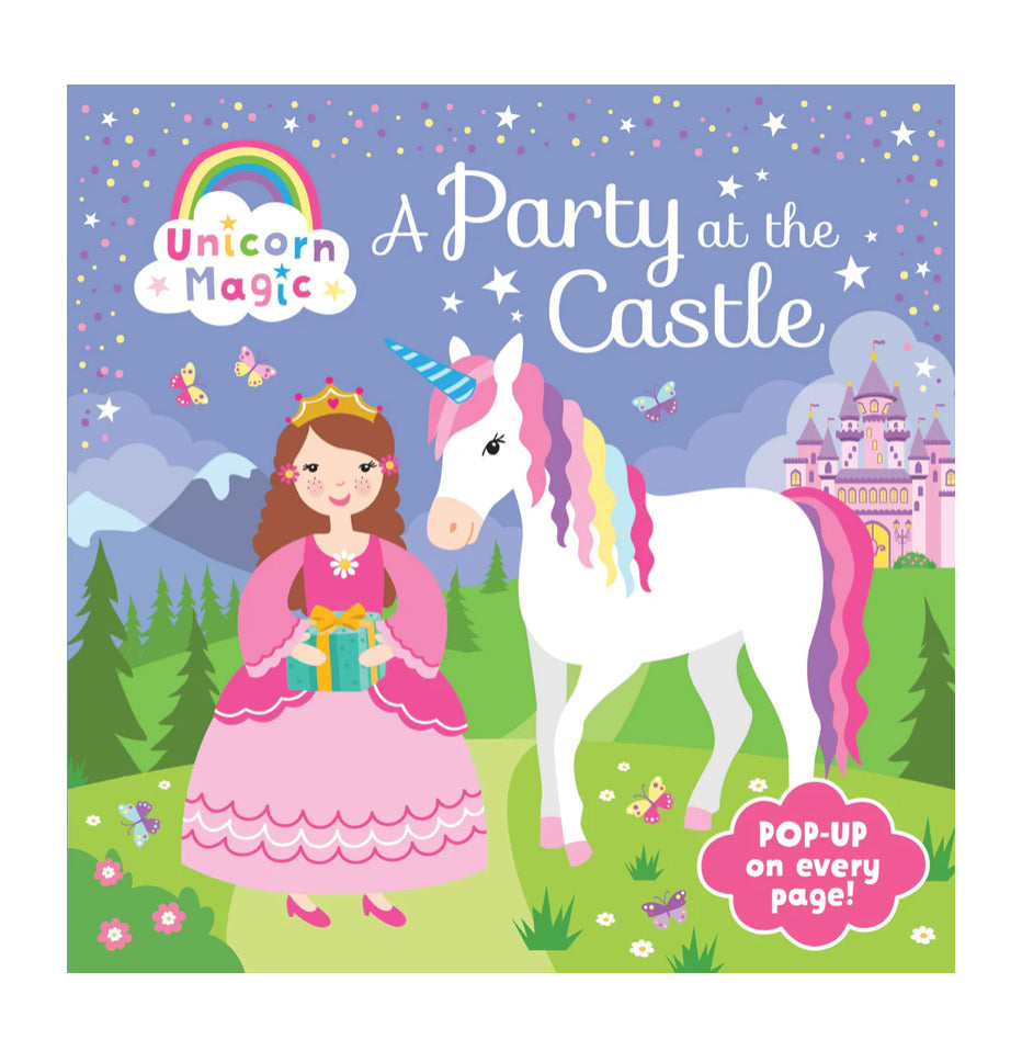 BOOK POP UP UNICORN MAGIC PARTY CASTLE