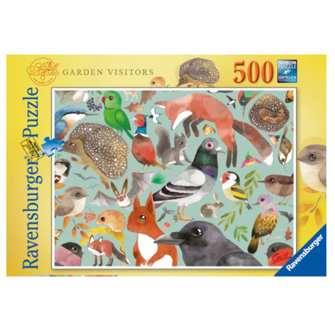 PUZZLE 500PC GARDEN VISITORS NEW