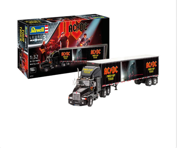 REVELL 1:32 TOUR TRUCK & TRAILER AC/DC
