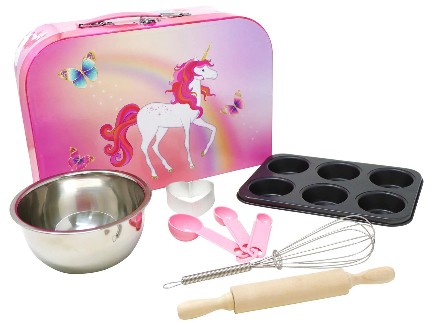 P/Pop Unicorn Butterfly 6Pc Baking Set