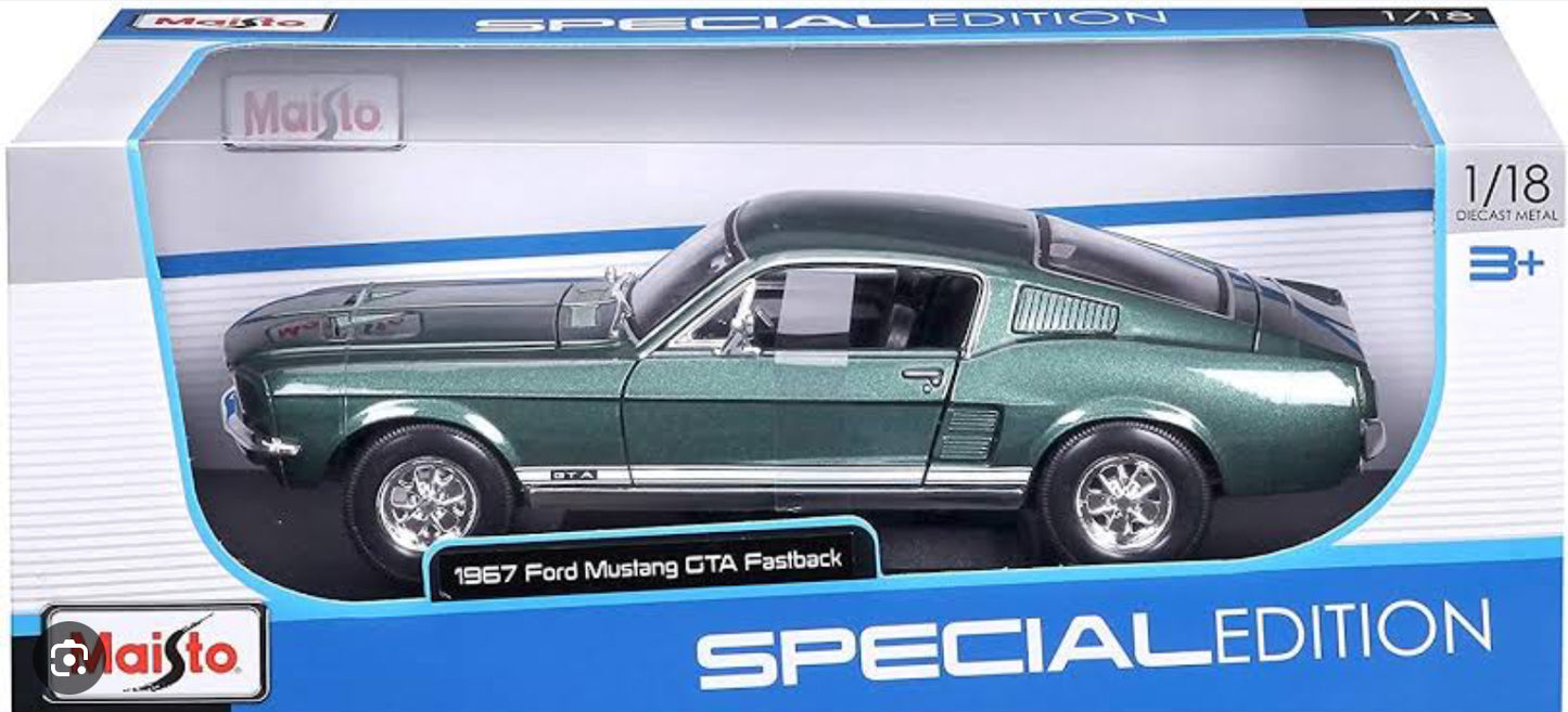 Maisto 1:18 1967 Ford Mustang Fastback