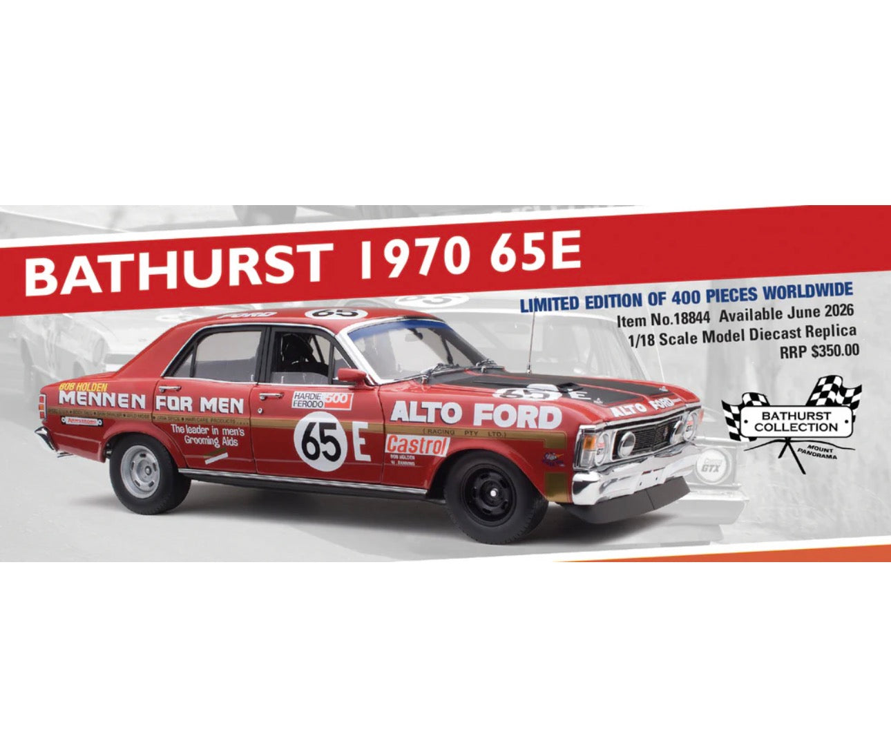 1:18 FORD XW FALCON 1970 BATHURST 65E