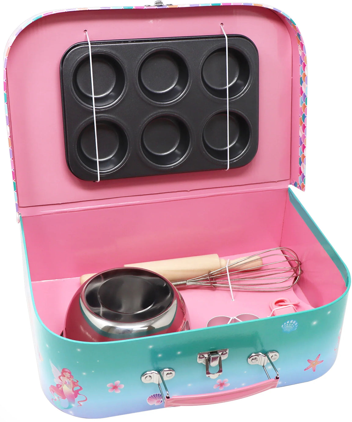 P/Pop Shimmering Mermaid 6Pc Baking Set