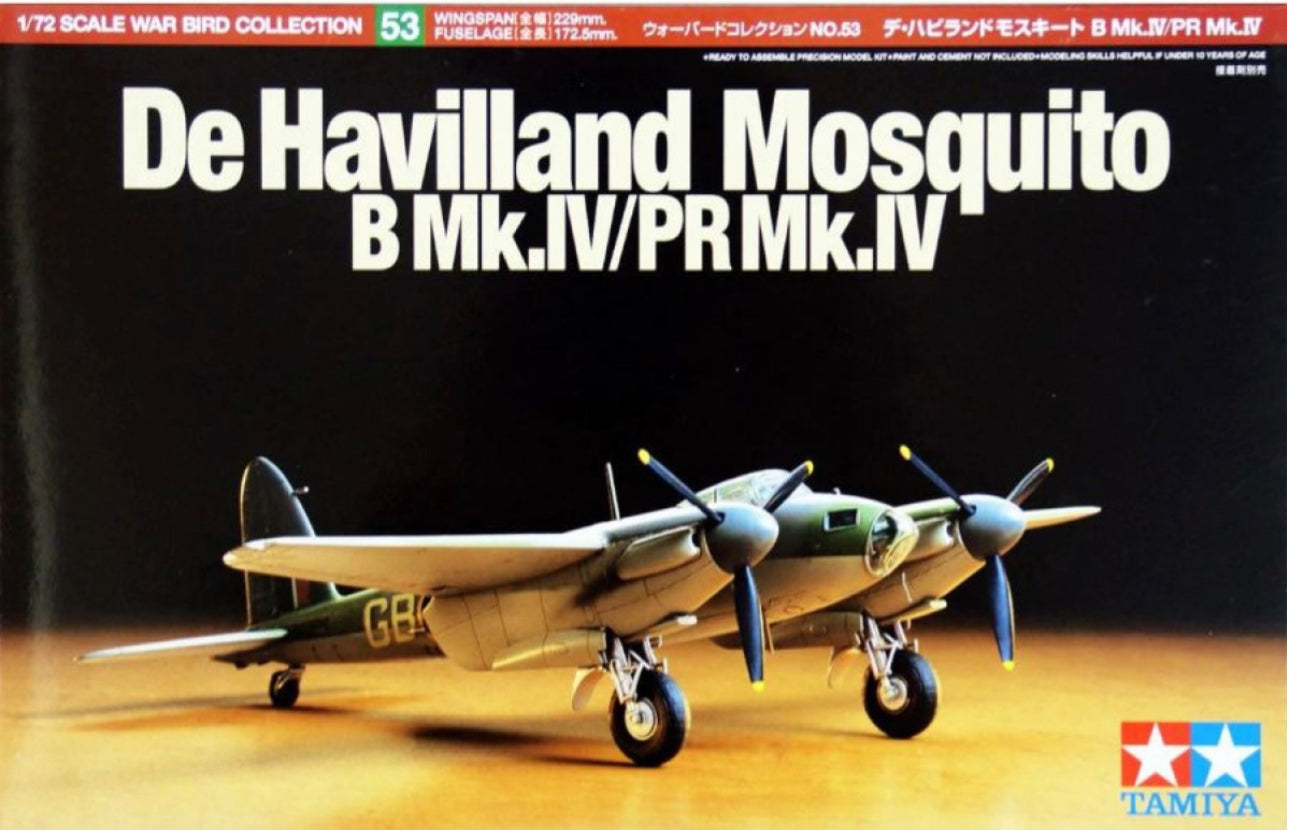 TAMIYA 1:72 MOSQUITO B MK.IV/PR MK.IV