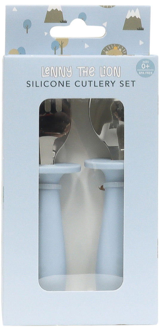 SPLOSH BABY LION SILICONE CUTLERY SET