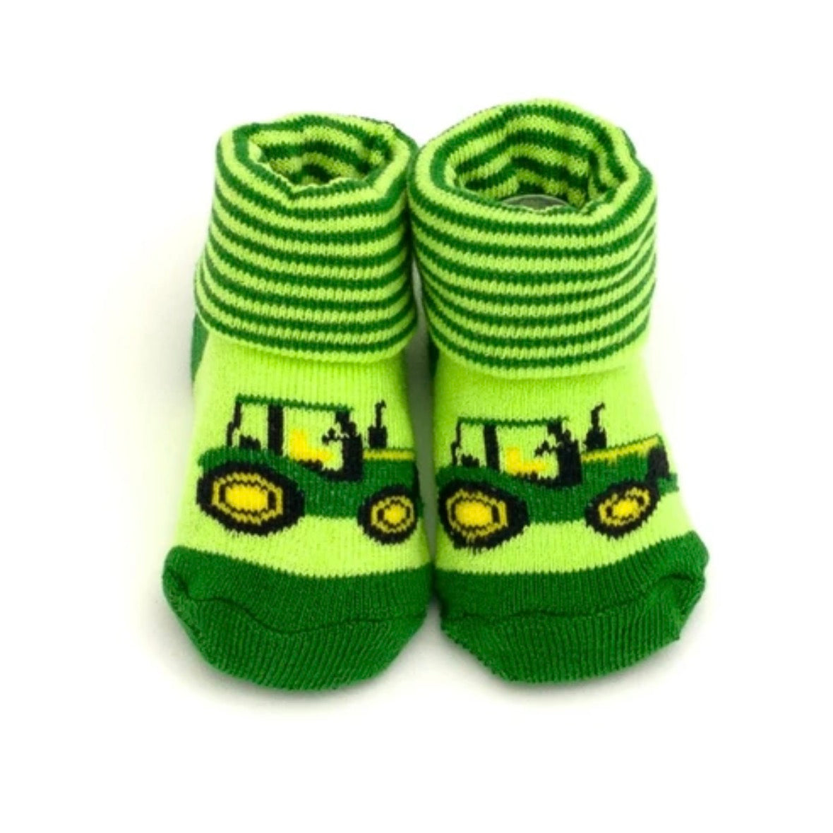 JD NEWBORN BOOTIES TRACTOR 0-6M