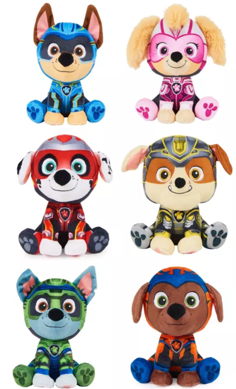 Paw Patrol Basic Mighty Movie Plush Ast
