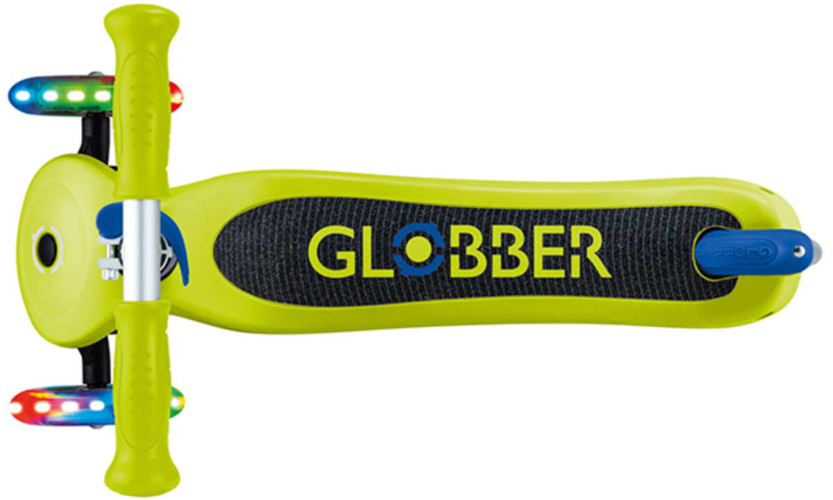 Globber Scooter V2 Lights Lime/Navy