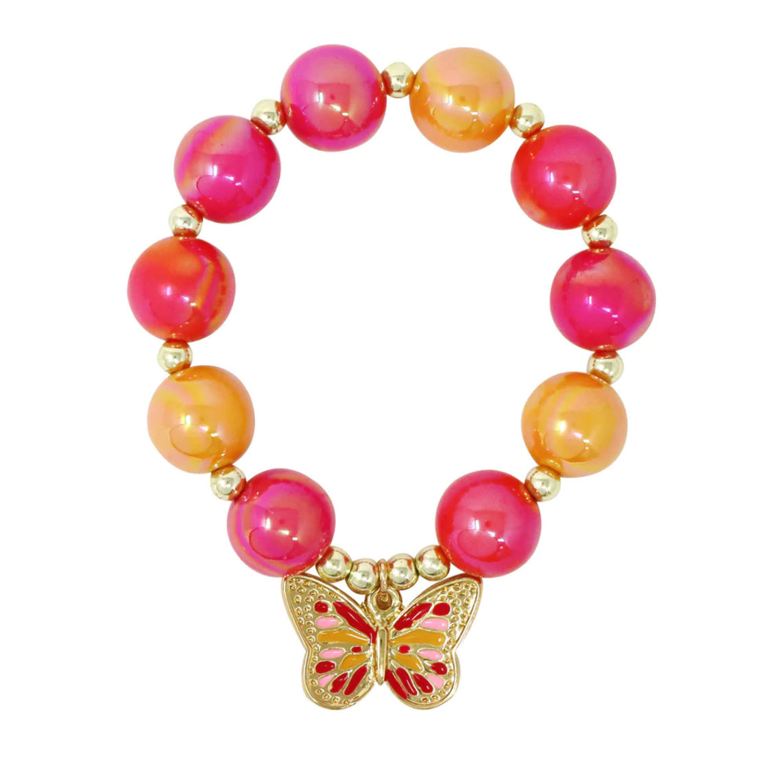 P/Pop Bcm127 Vibrant Butterfly Bracelet