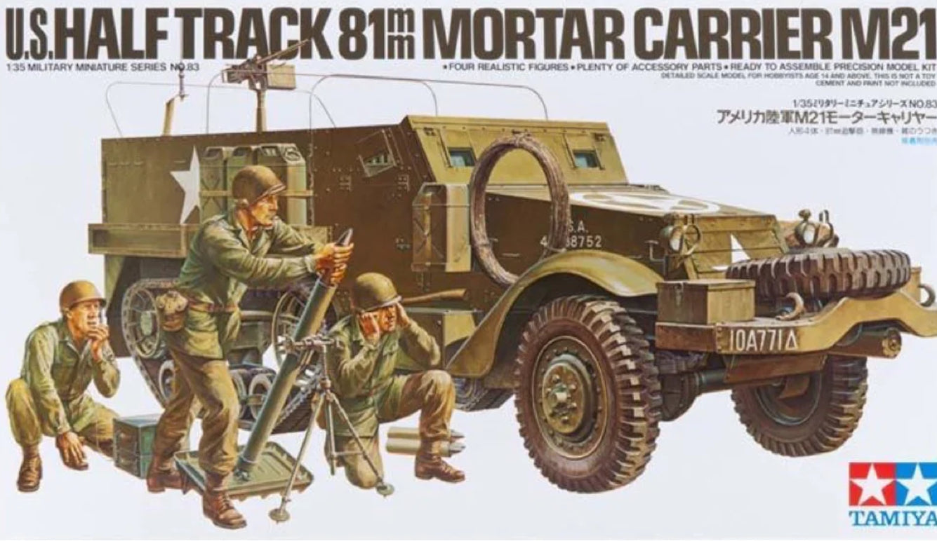 Tamiya 1:35 Us Mortar Carrier M21