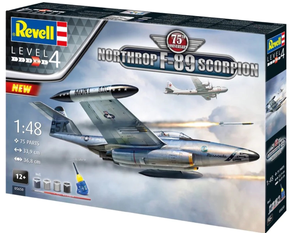 Revell 1:48 Gift Set Northrop F-89 Scorp
