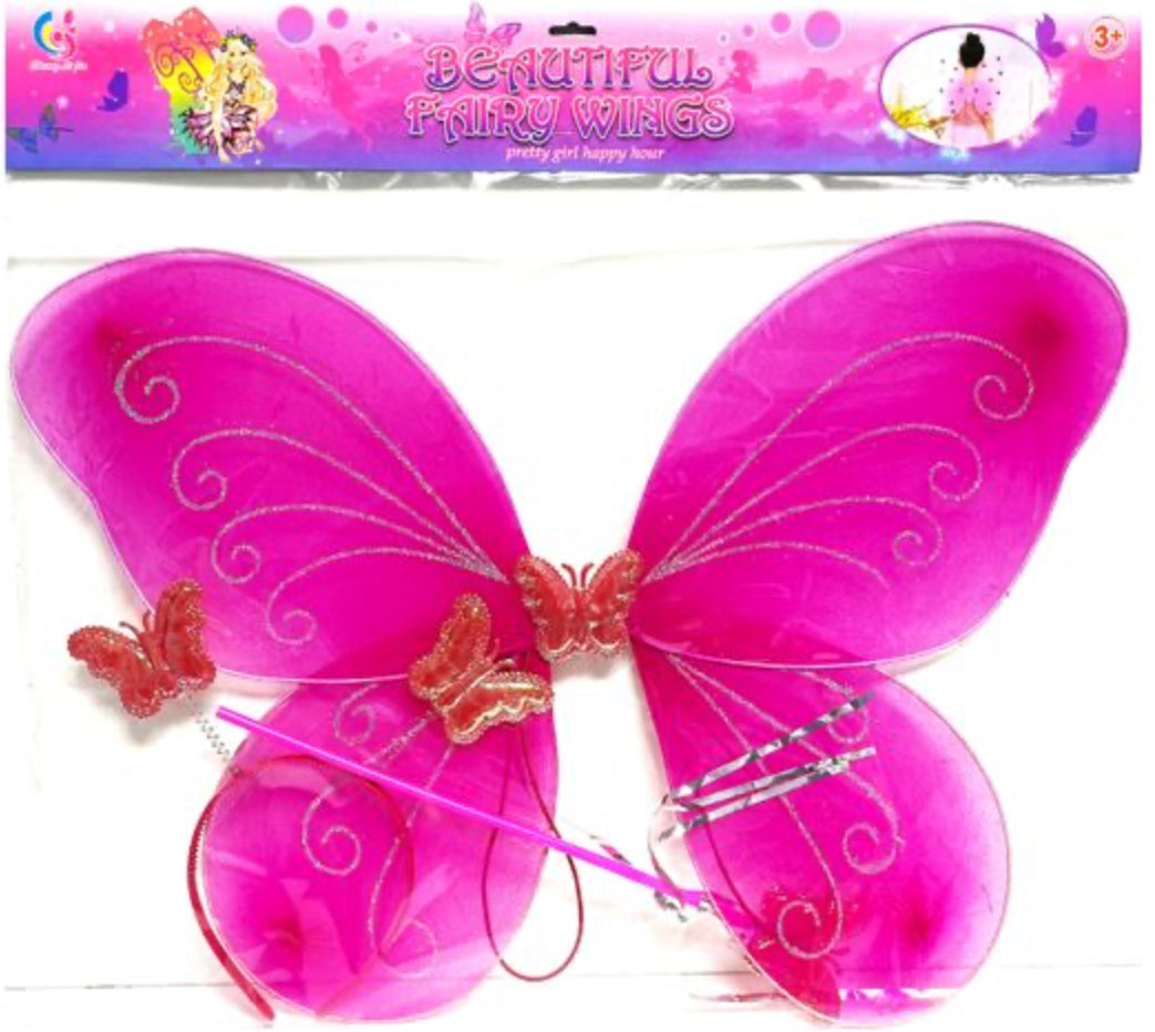 Fairy Wings W Wand & Hairband