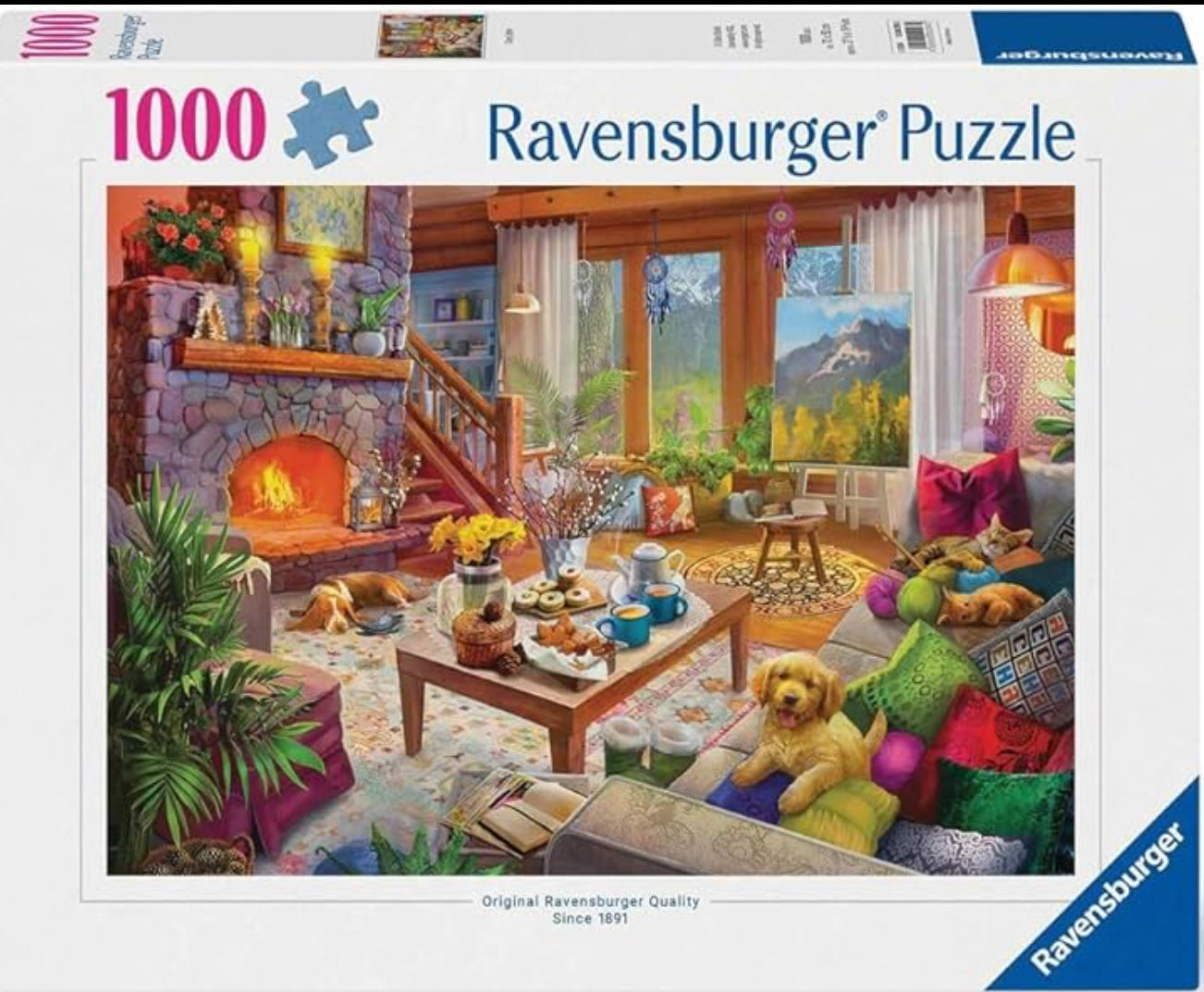 PUZZLE 1000PC COZY CABIN NEW