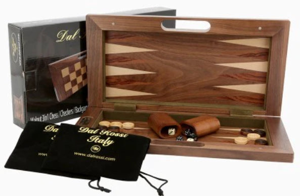 Game Walnut 3 In 1 Chess/Check/Backgam