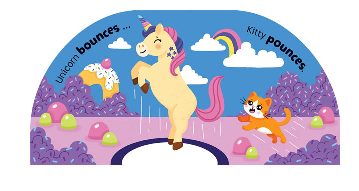 BOOK UNICORN SHAPED FELT