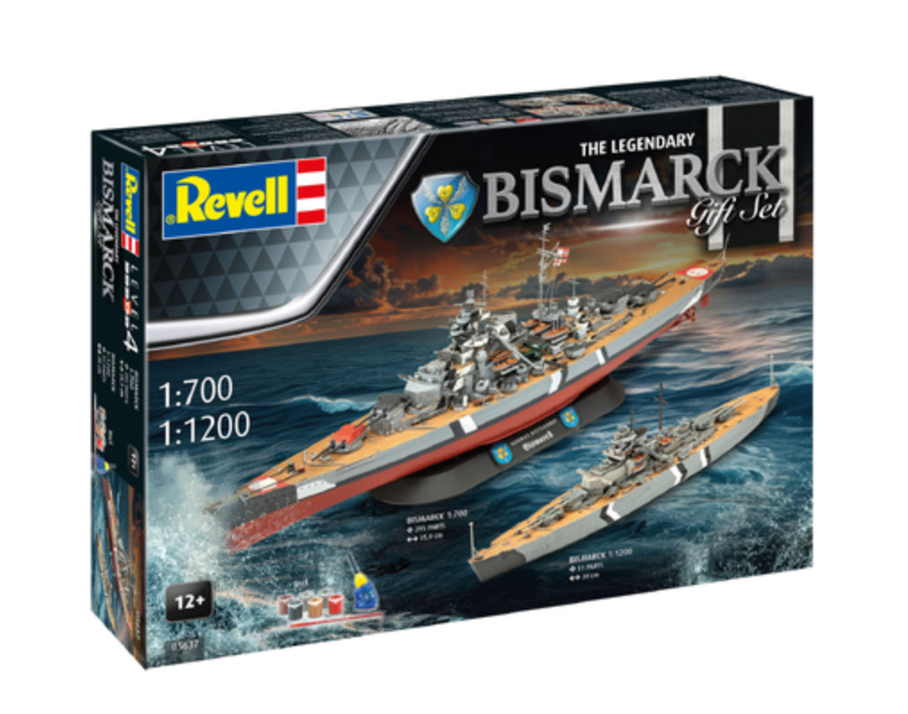 REVELL 1:700 LEGEND BISMARCK GIFT SET