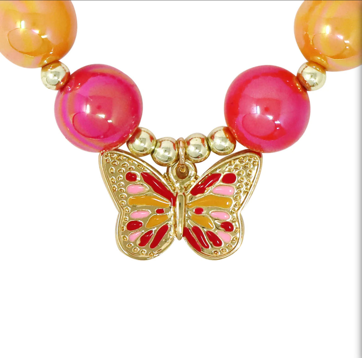 P/Pop Bcm127 Vibrant Butterfly Bracelet