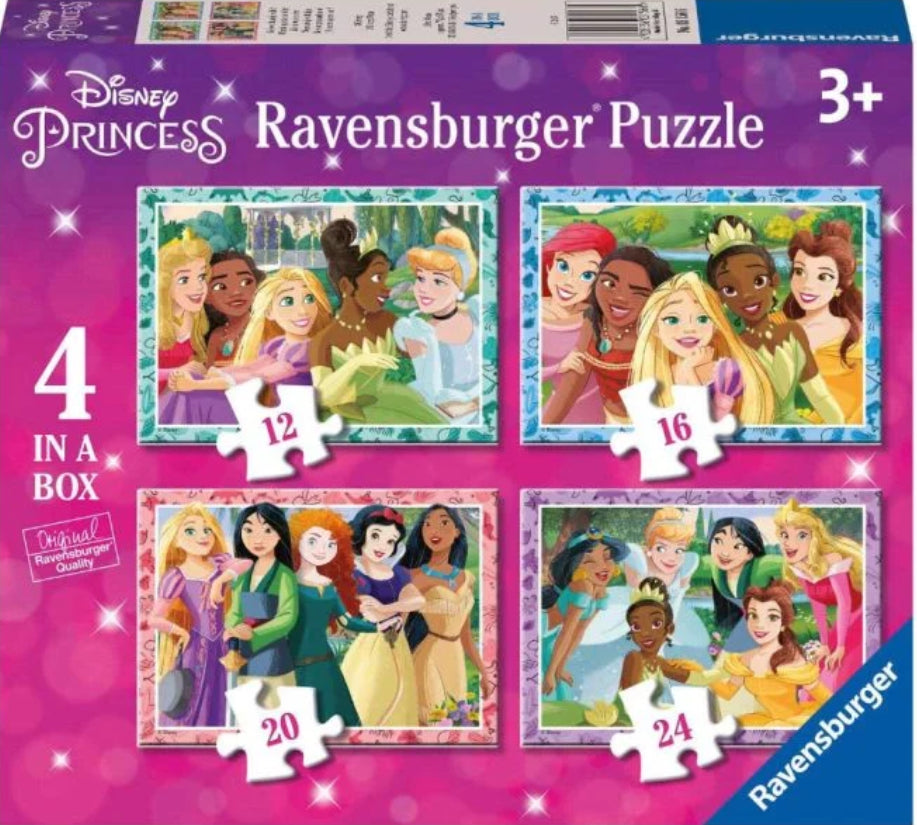 PUZZLE 4 IN 1 DISNEY PRINCESS