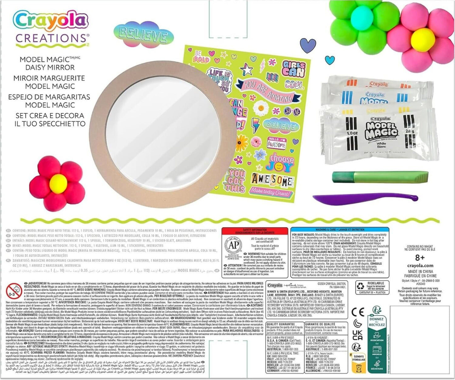 Creations Model Magic Daisy Mirror Kit