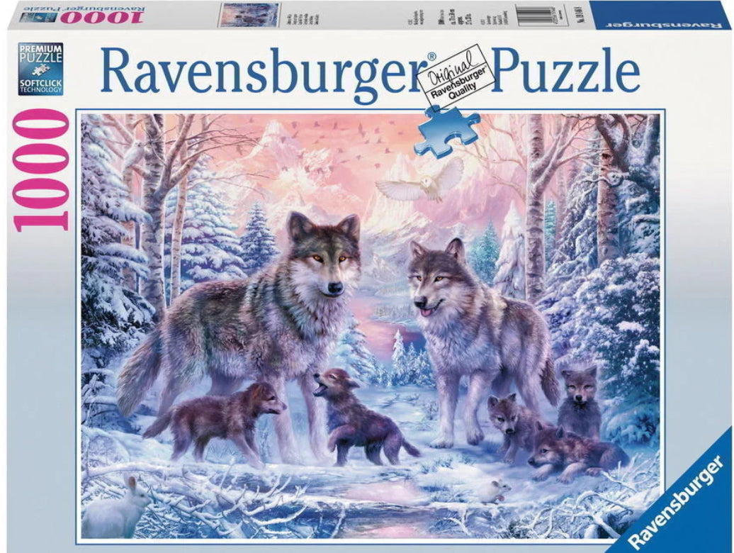 PUZZLE 1000PC ARCTIC WOLVES NEW