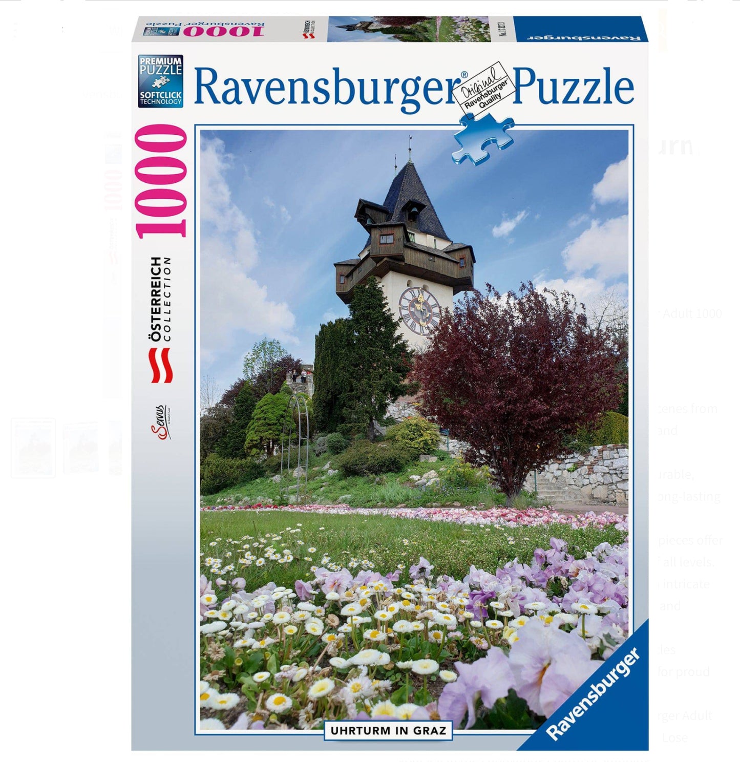 PUZZLE 1000PC UHRTURM IN GRAZ