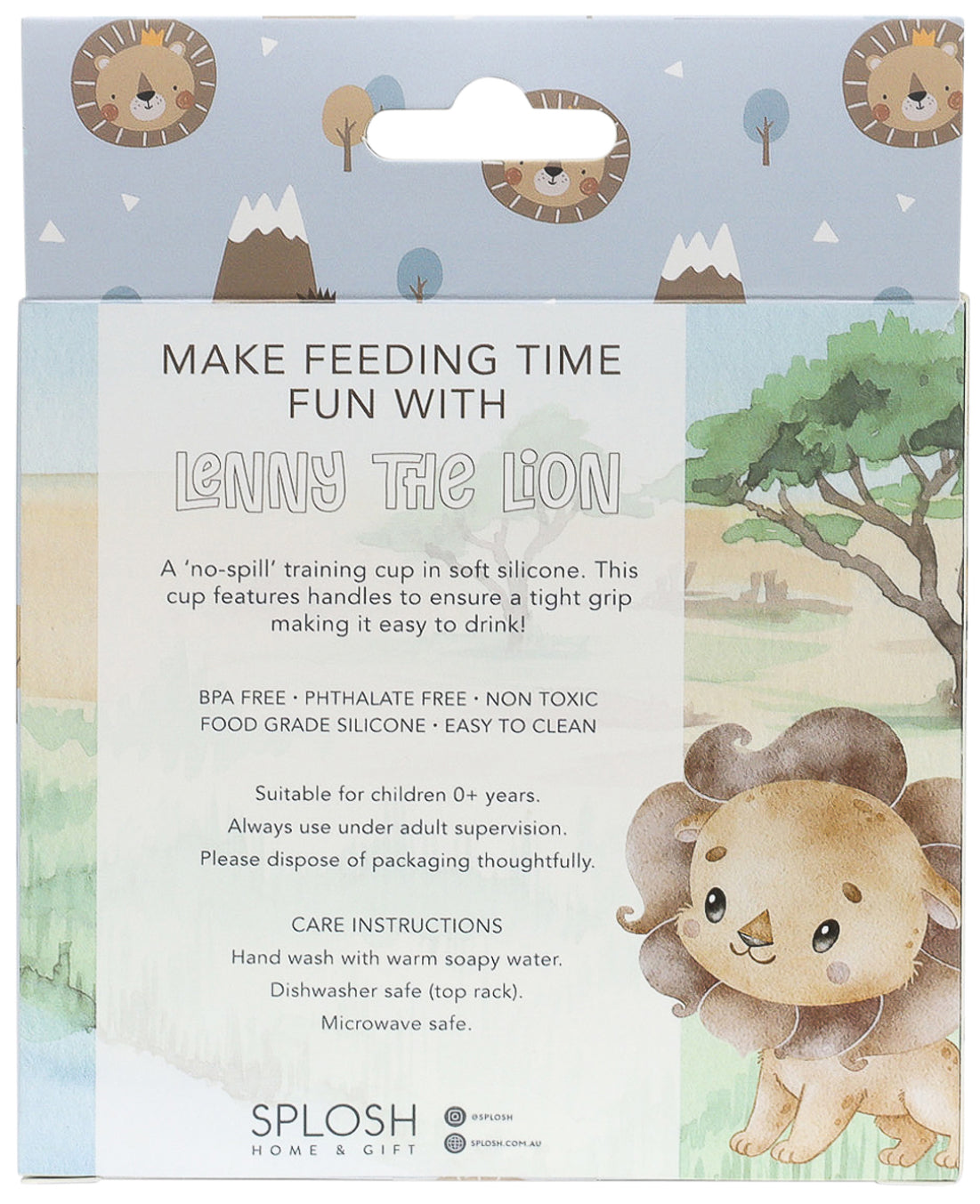 SPLOSH BABY LION SILICONE SIPPY CUP