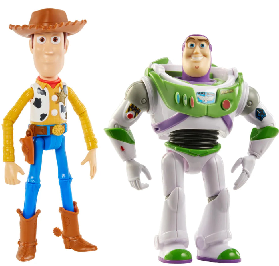 PIXAR 7 INCH BUZZ & WOODY 2 PK POSEABLE