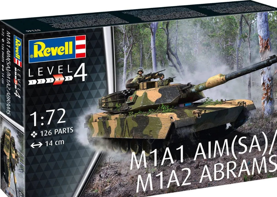 Revell 1:72 M1A1 Aim(Sa) M1A2 Abrams
