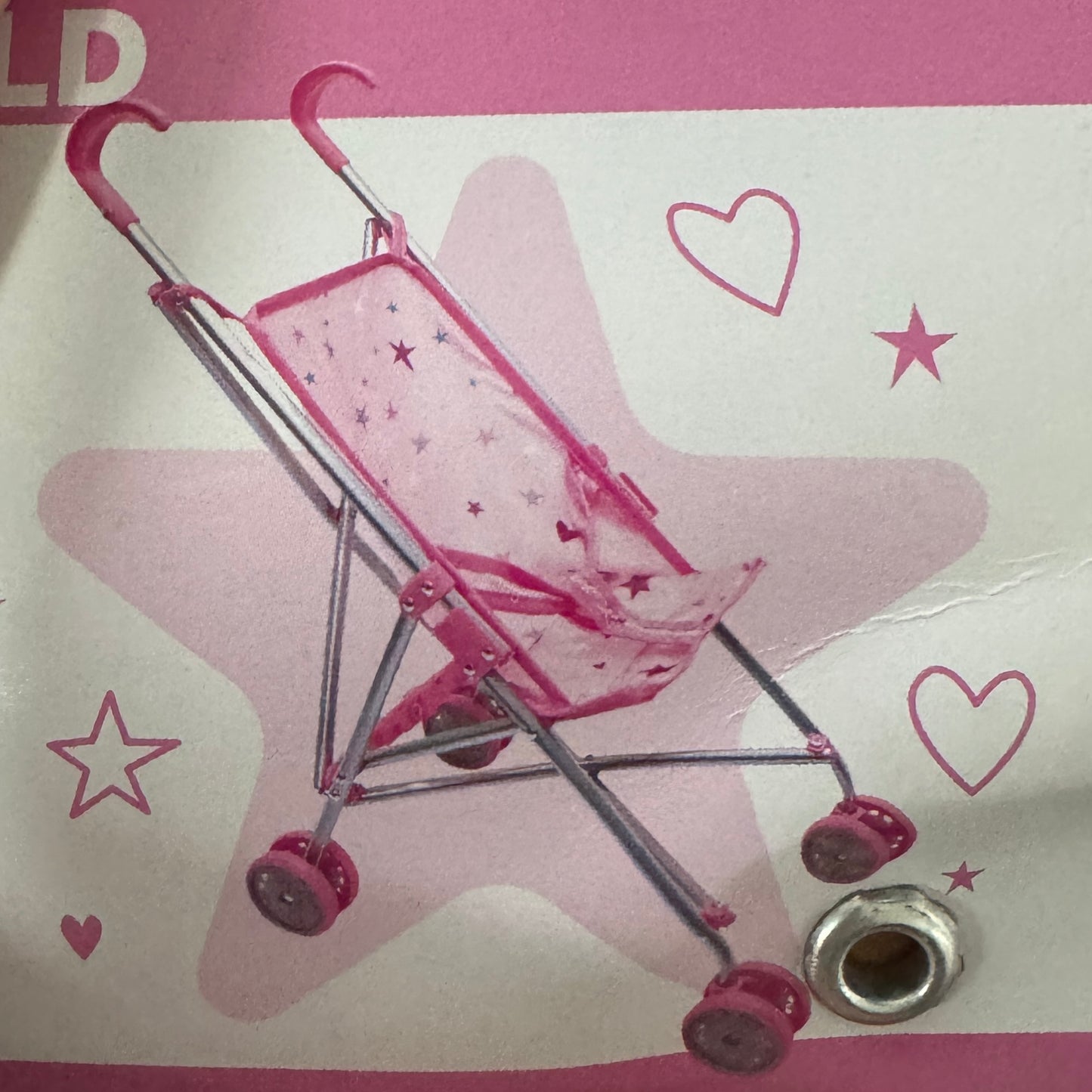 PLAYWORLD DOLL UMBRELLA STROLLER PINK