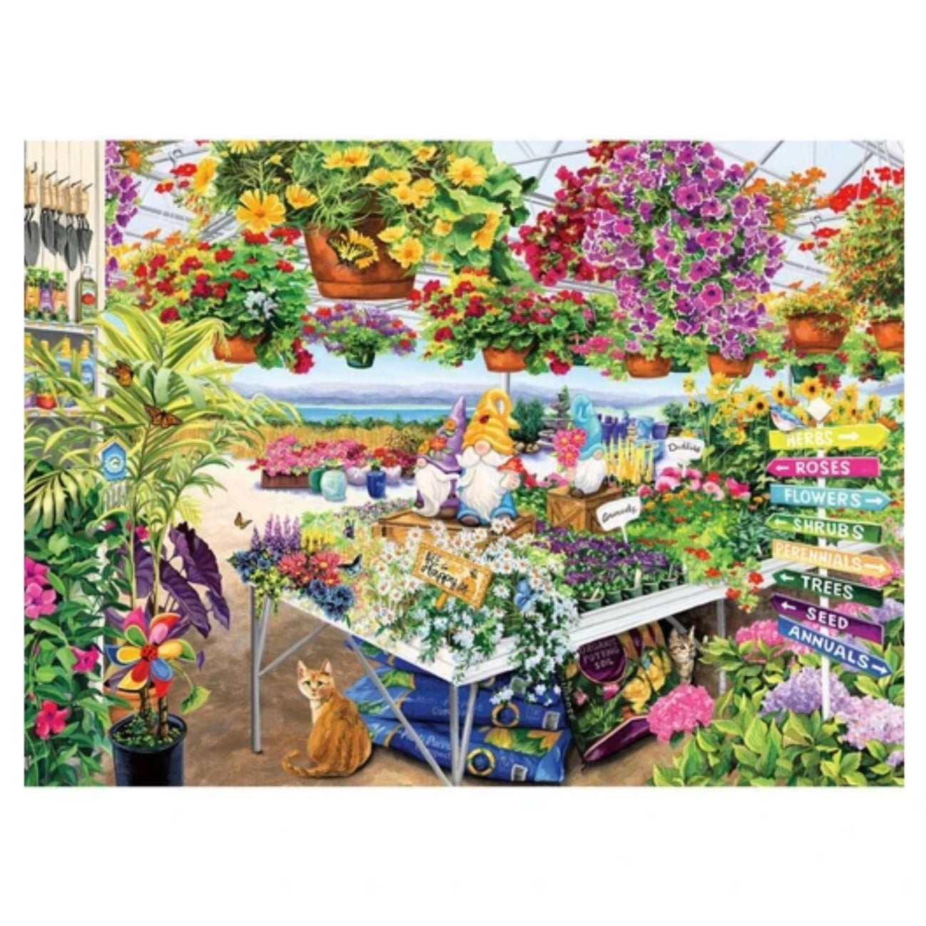 PUZZLE 500PC GLORIOUS GARDEN CENTER