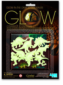 4M GLOW IN THE DARK 3D DINOSAURS