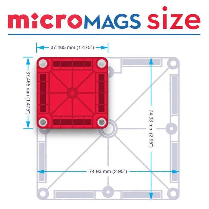 Magna Tiles Micro Mags 70 Pc